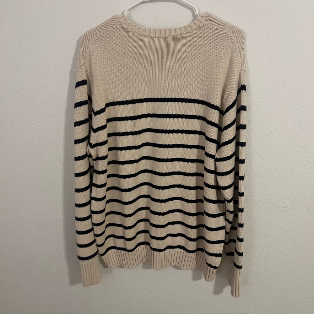 Brandy Melville Cream and Black Striped Sweater - Picture 5 of 6